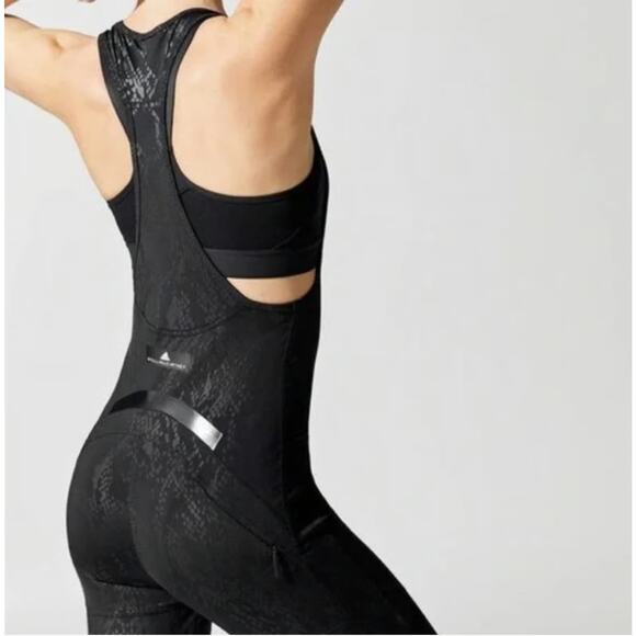 NWT  Adidas x Stella McCartney Bodysuit All-In-One Black Snake Print S - Picture 2 of 13